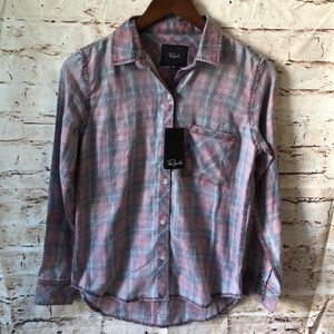 Rails Hunter Charcoal Spice Cloud Wash Plaid